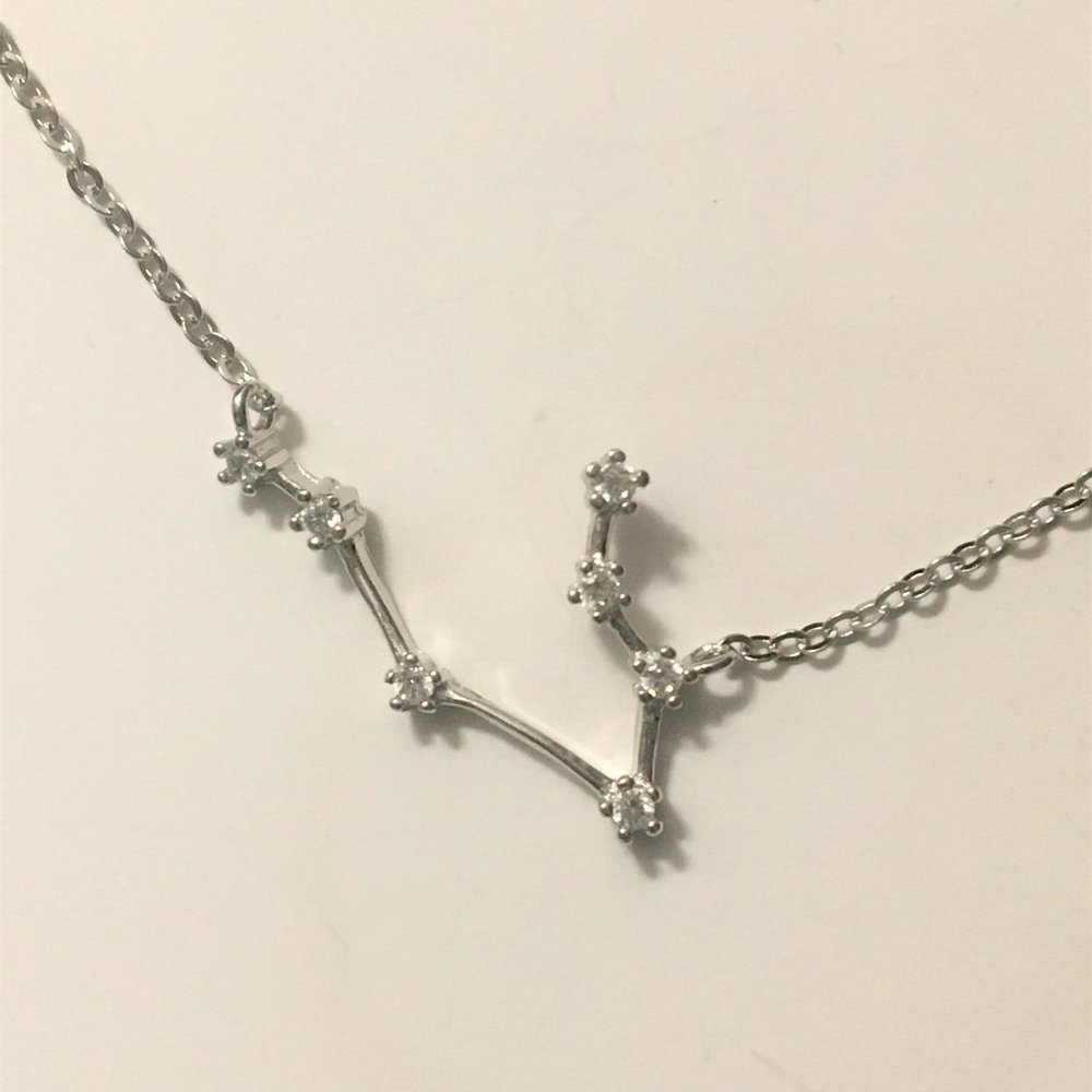 925 Sterling Silver Pisces Constellation Necklace